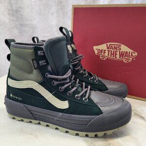 Van MTE SK8 Hi Gore-Tex Scarab Grape Leaf Women's US Size 8.5 & 10 Green/Purple